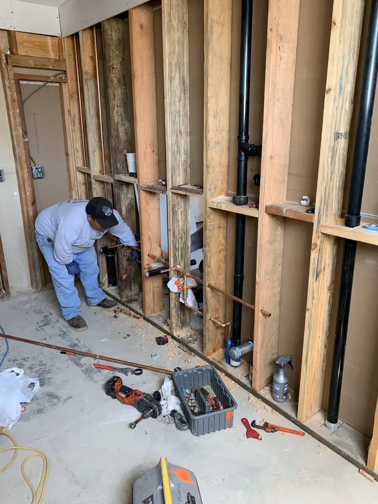 Commercial rough-in plumbing for Water Heater Replacement in Lehi City Plaza